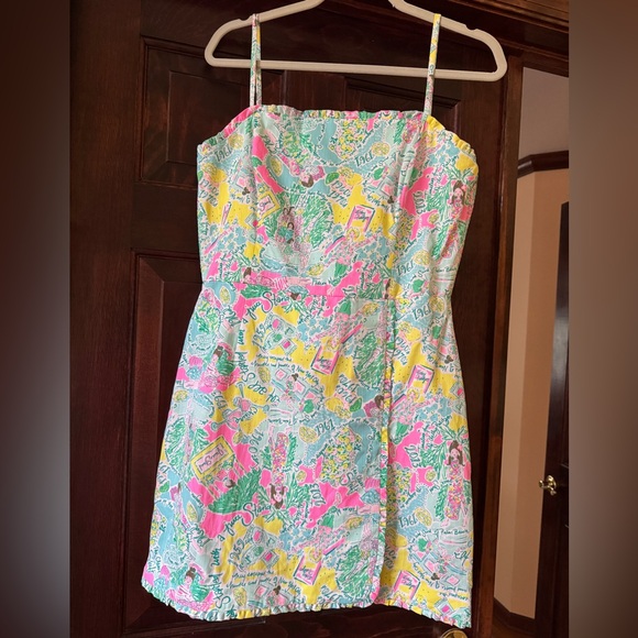 Lilly Pulitzer Dresses & Skirts - Euc Lilly Pulitzer sz 10 Jesse Strap Romper Pop up in the beginning Trip Travel